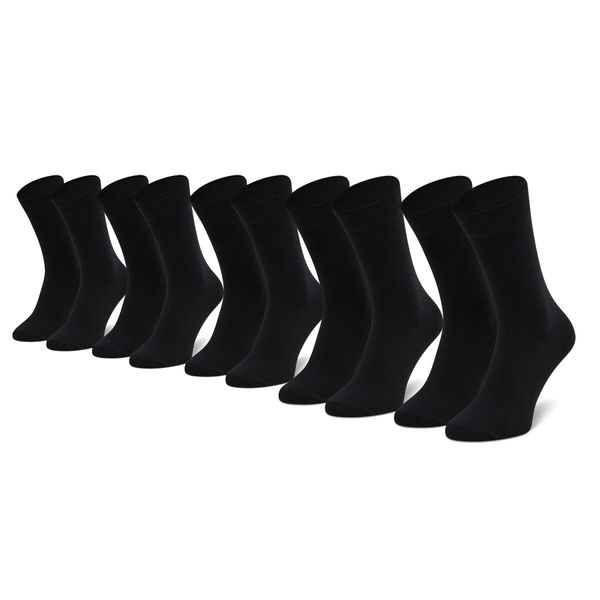 Jack&Jones Set od 5 pari muških visokih čarapa Jack&Jones Jacjens Sock 5 Pack Noos r.OS 12113085 Black/Black & Bl