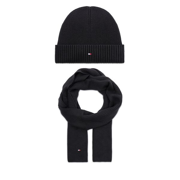 Tommy Hilfiger Set šal i kapa Tommy Hilfiger AM0AM11624 Black BDS