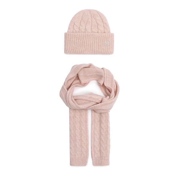 Tommy Hilfiger Set šal i kapa Tommy Hilfiger Timless Scarf Beanie Gp AW0AW13910 TMF