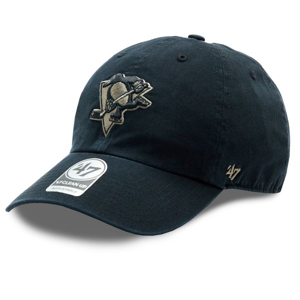 47 Brand Šilterica 47 Brand NHL Pittsburgh Penguins Ballpark Camo '47 CLEAN UP H-BPCAM15GWS-BK Black