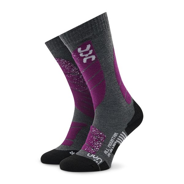 UYN Skijaške čarape UYN S100042 Medium Grey Melange/Purple G944