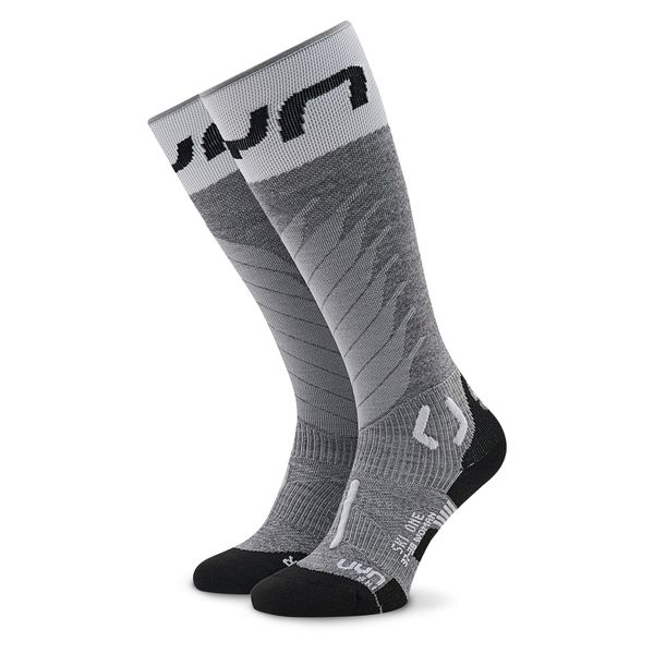 UYN Skijaške čarape UYN S100275 Grey Melange/White G160