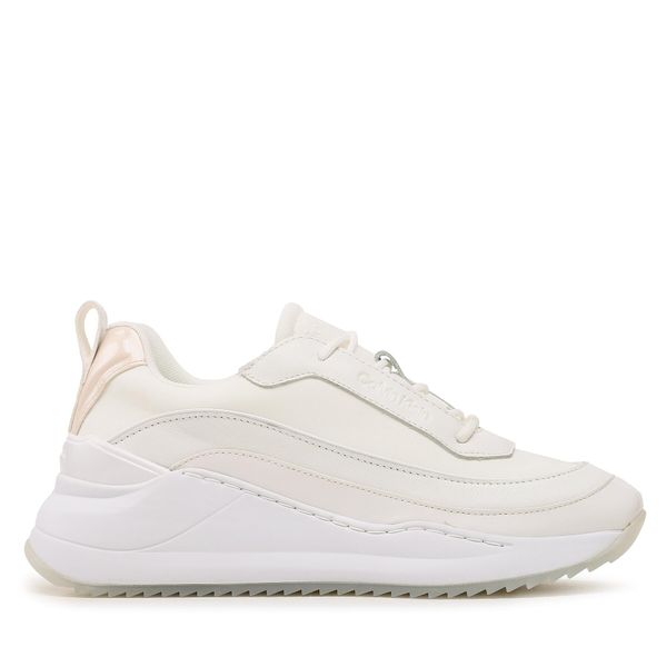 Calvin Klein Tenisice Calvin Klein Chunky Internal Wedge Lace Up HW0HW01552 White/Crystal Gray