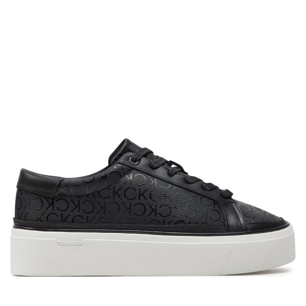 Calvin Klein Tenisice Calvin Klein Flatform Cup Lace Up Epi Mono HW0HW01911 Black BEH