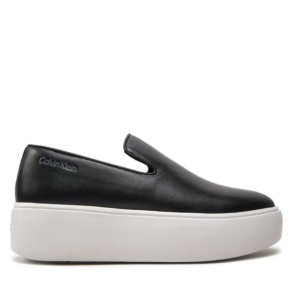 Calvin Klein Tenisice Calvin Klein FLATFORM CUPSOLE SLIP ON LTH HW0HW01893 Black BEH
