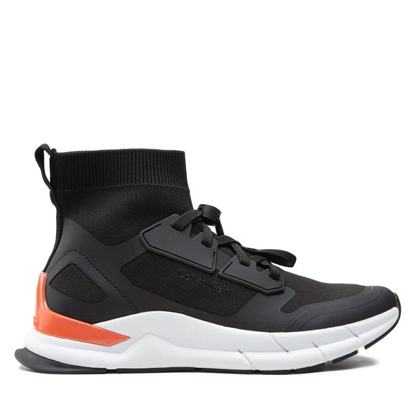 Calvin Klein Tenisice Calvin Klein High Top Lace Up Knit HM0HM00760 Black/Coral 0GP