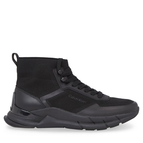 Calvin Klein Tenisice Calvin Klein High Top Lace Up Knit HM0HM01267 Triple Black 0GJ