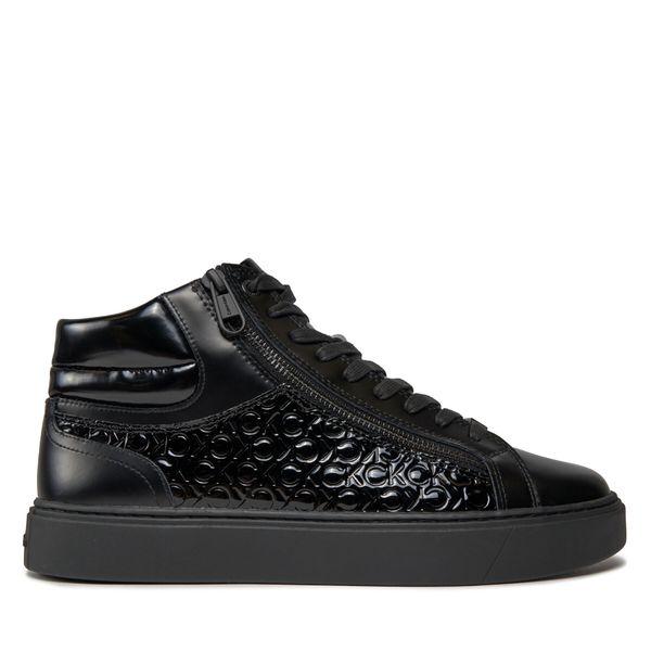 Calvin Klein Tenisice Calvin Klein High Top Lace Up W/Zip Mono HM0HM01276 Crna