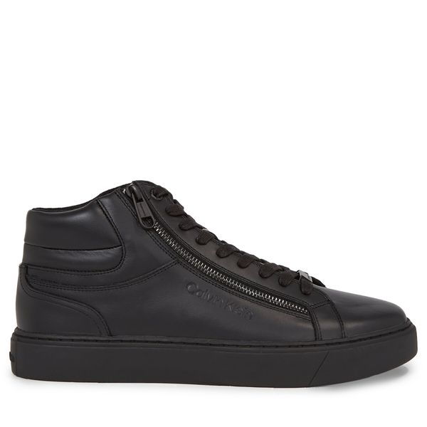 Calvin Klein Tenisice Calvin Klein High Top Lace Up W/Zip Rubb HM0HM01269 Triple Black 0GJ