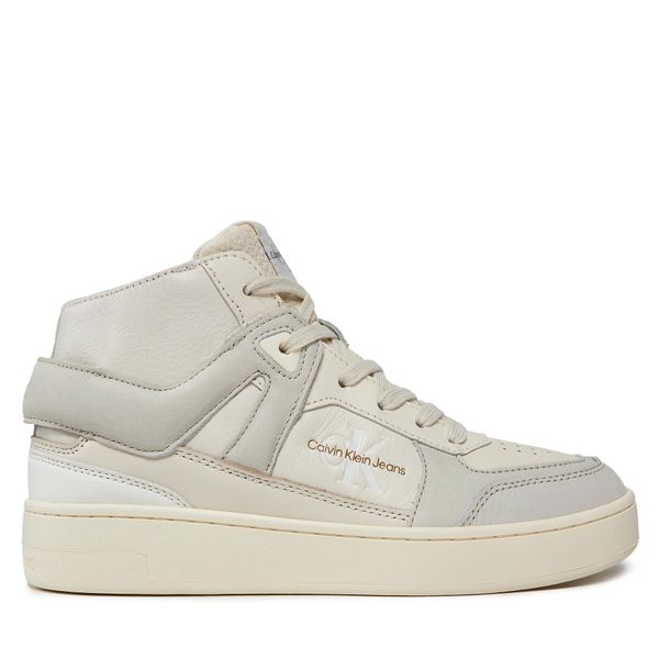 Calvin Klein Jeans Tenisice Calvin Klein Jeans Basket Cupsole High Mix Ml Fad YW0YW01300 Creamy White/Eggshell 0GF