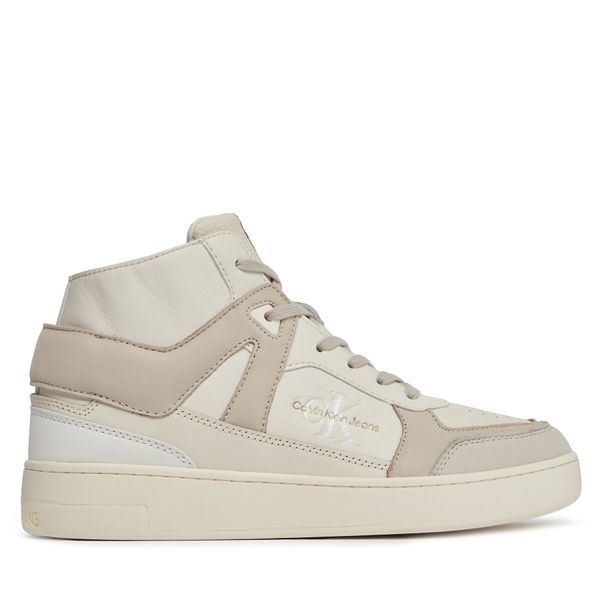 Calvin Klein Jeans Tenisice Calvin Klein Jeans Basket Cupsole Mid Lth Ml Fad YM0YM00883 Creamy White/Eggshell 0GF