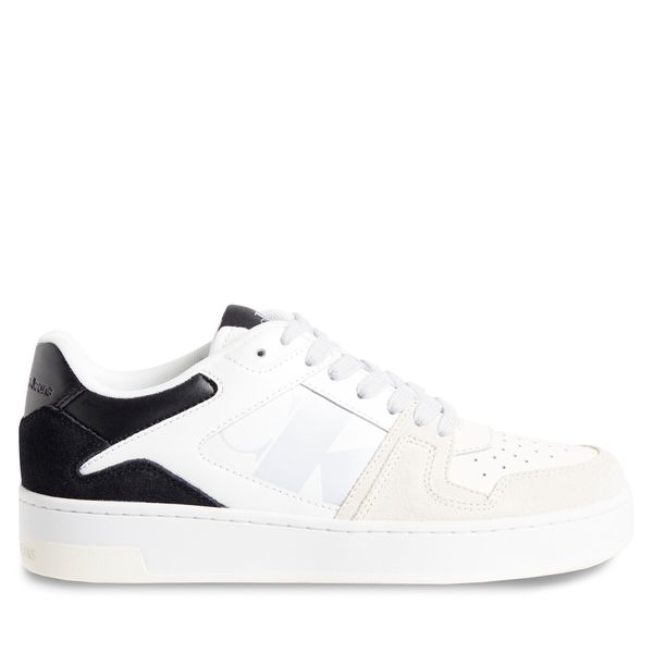 Calvin Klein Jeans Tenisice Calvin Klein Jeans Basket Cupsole Mod Vint YW0YW01051 White Peach 02T