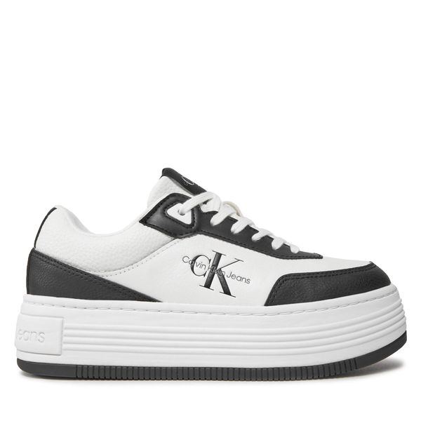 Calvin Klein Jeans Tenisice Calvin Klein Jeans Bold Flatf Low Lace Mix Ml Fad YW0YW01316 Black/Bright White 0GM