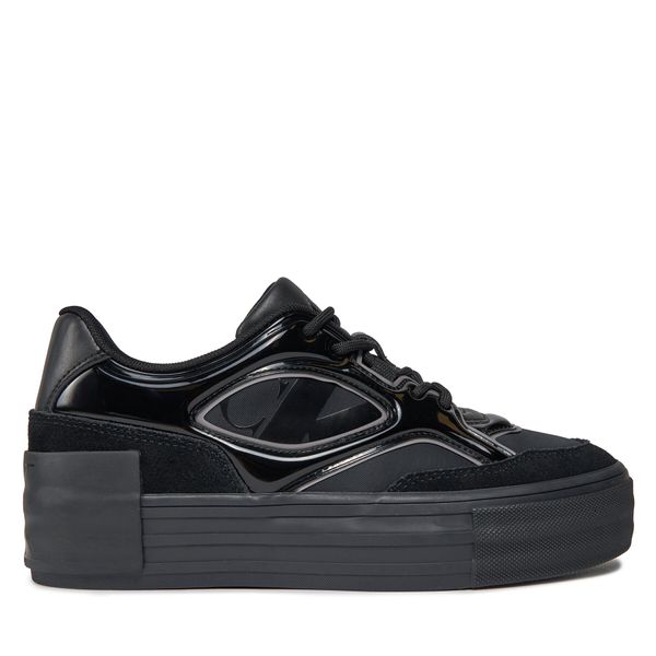 Calvin Klein Jeans Tenisice Calvin Klein Jeans Bold Vulc Flatf Lace Mix Mg Lum YW0YW01295 Triple Black 0GT