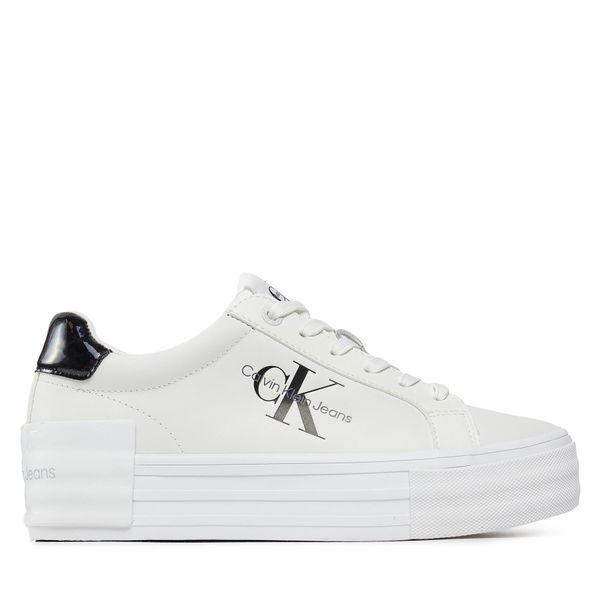 Calvin Klein Jeans Tenisice Calvin Klein Jeans Bold Vulc Flatf Low Lace Lth Ml YW0YW01294 Crna
