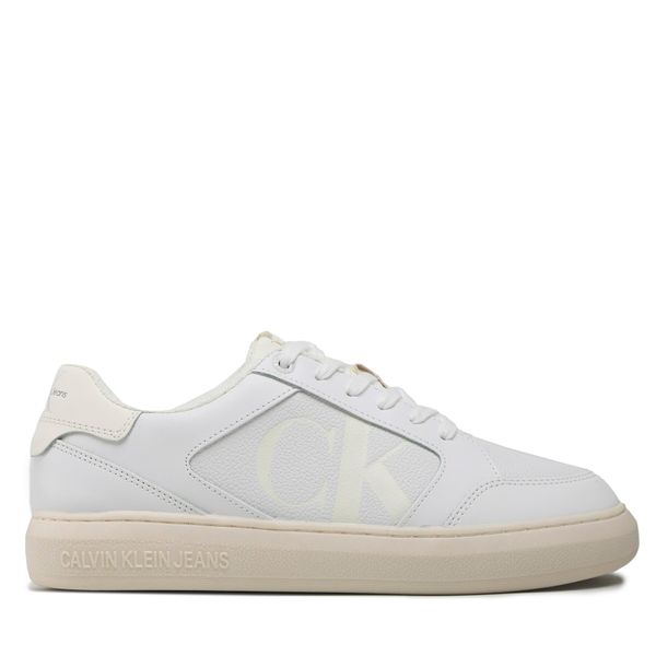 Calvin Klein Jeans Tenisice Calvin Klein Jeans Casual Cupsole Lth-Pu Mono YM0YM00573 Bijela