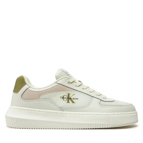 Calvin Klein Jeans Tenisice Calvin Klein Jeans Chunky Cupsole Mix In Met YM0YM00896 Bijela