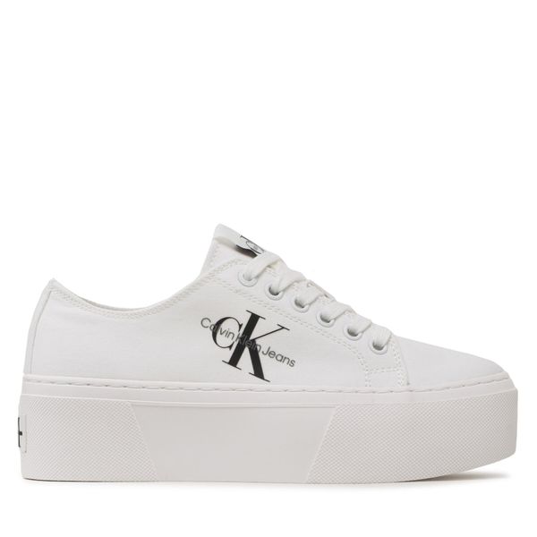 Calvin Klein Jeans Tenisice Calvin Klein Jeans Cupsole Low Txt YW0YW01033 Triple White 01T
