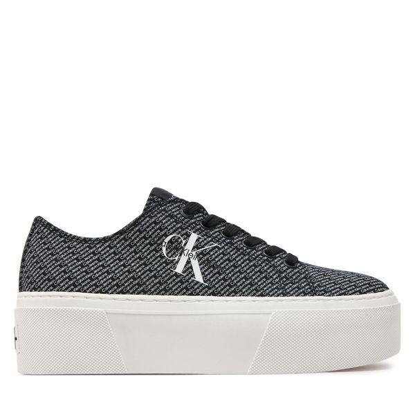 Calvin Klein Jeans Tenisice Calvin Klein Jeans Flatform+ Cupsole Low Lace Cs Mr YW0YW01420 Black/Bright White Aop 0GM