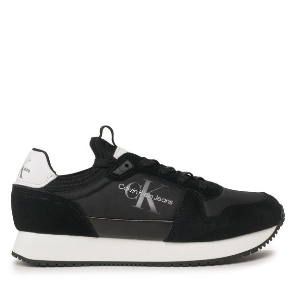 Calvin Klein Jeans Tenisice Calvin Klein Jeans Retro Runner Laceup Refl YM0YM00742 Crna
