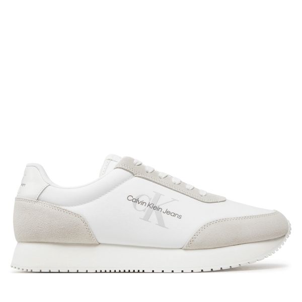 Calvin Klein Jeans Tenisice Calvin Klein Jeans Retro Runner Low Laceup Su-Ny Ml YM0YM00746 Bijela