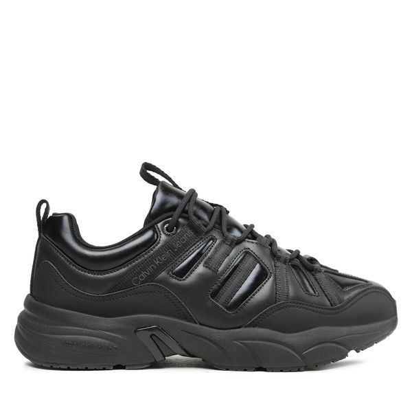 Calvin Klein Jeans Tenisice Calvin Klein Jeans Retro Tennis Laceup Mix Reefl YM0YM00699 Crna