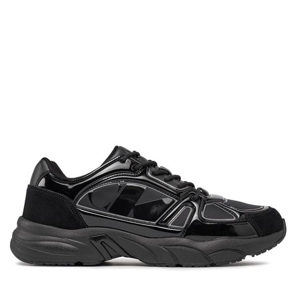 Calvin Klein Jeans Tenisice Calvin Klein Jeans Retro Tennis Low Mix Nbs Lum YM0YM00882 Triple Black 0GT