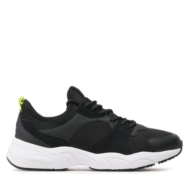 Calvin Klein Jeans Tenisice Calvin Klein Jeans Retro Tennis Sock YM0YM00590 Black/Safety Yellow 00X