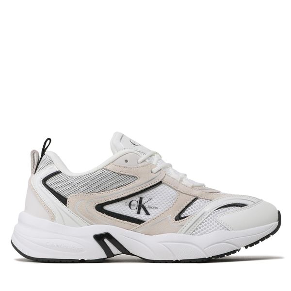 Calvin Klein Jeans Tenisice Calvin Klein Jeans Retro Tennis Su-Mesh YM0YM00589 Bright White/Black 0K5