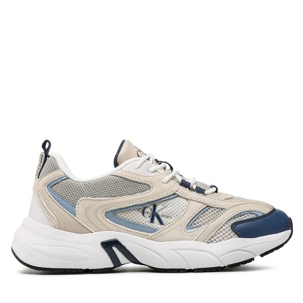 Calvin Klein Jeans Tenisice Calvin Klein Jeans Retro tennis Su-Mesh YM0YM00589 Eggshell/Dark Denim/Iceland Blue 0F8