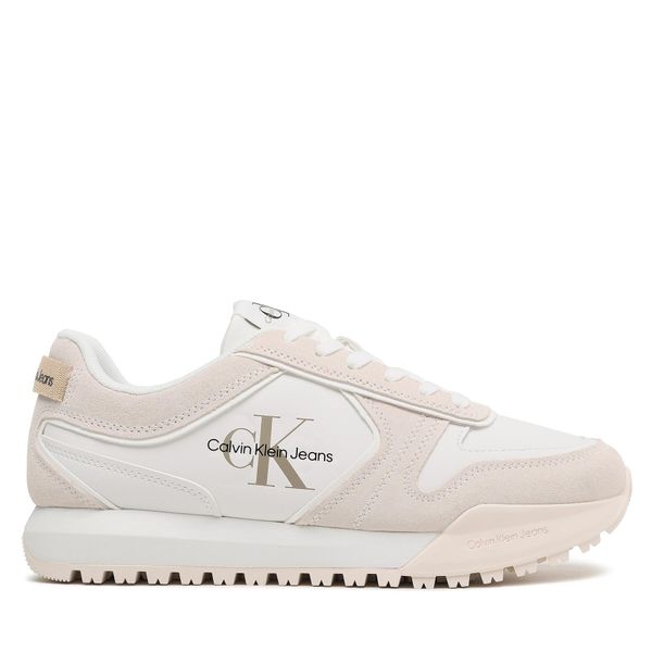 Calvin Klein Jeans Tenisice Calvin Klein Jeans Toothy Runner Irregular Lines YM0YM00624 Bijela