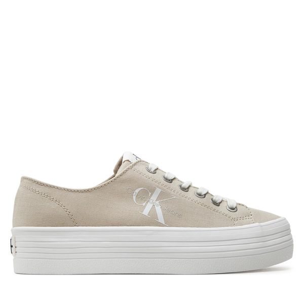Calvin Klein Jeans Tenisice Calvin Klein Jeans Vulc Flatform Essential Mono YW0YW01030 Bež