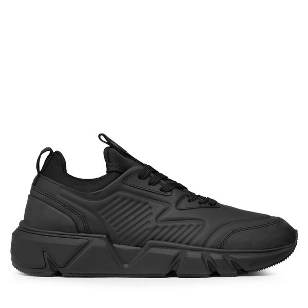 Calvin Klein Tenisice Calvin Klein Low Lace Up Lth HM0HM00317 Triple Black 0GJ