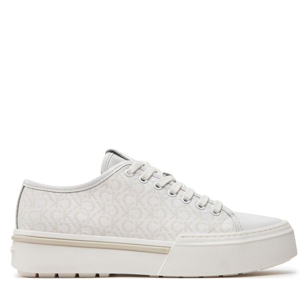 Calvin Klein Tenisice Calvin Klein Low Top Lace Up Jaq Mono HM0HM01420 Bijela