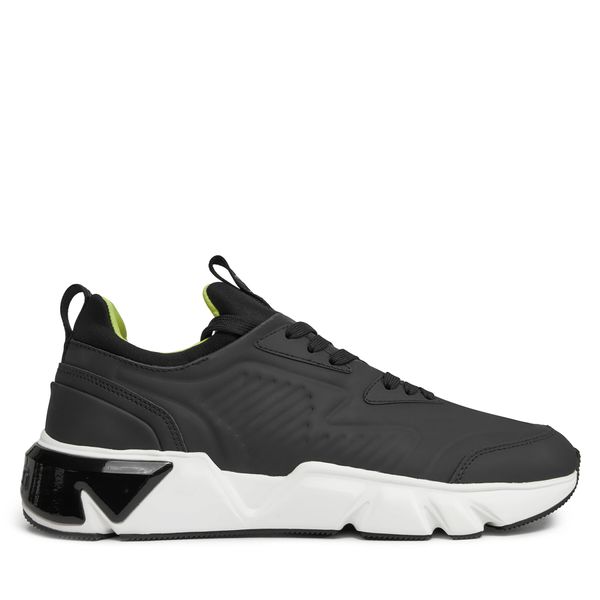 Calvin Klein Tenisice Calvin Klein Low Top Lace Up Lth HM0HM00317 Black/Lime Citrus 0GQ