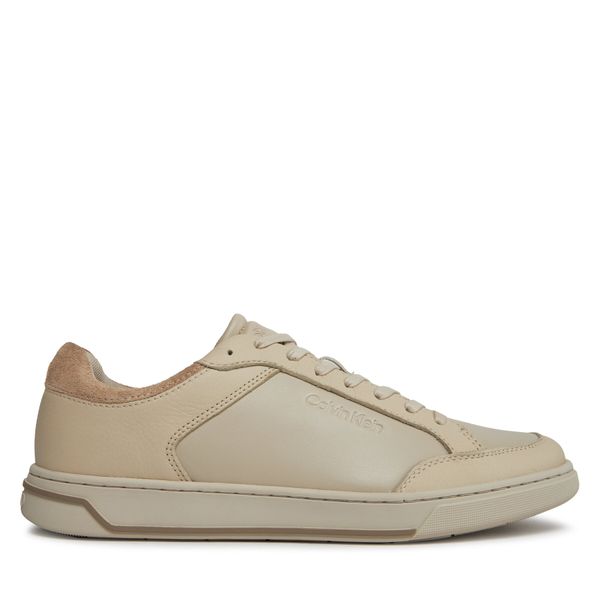 Calvin Klein Tenisice Calvin Klein Low Top Lace Up Lth HM0HM01455 Feather Grey/Silver Mink 0F6