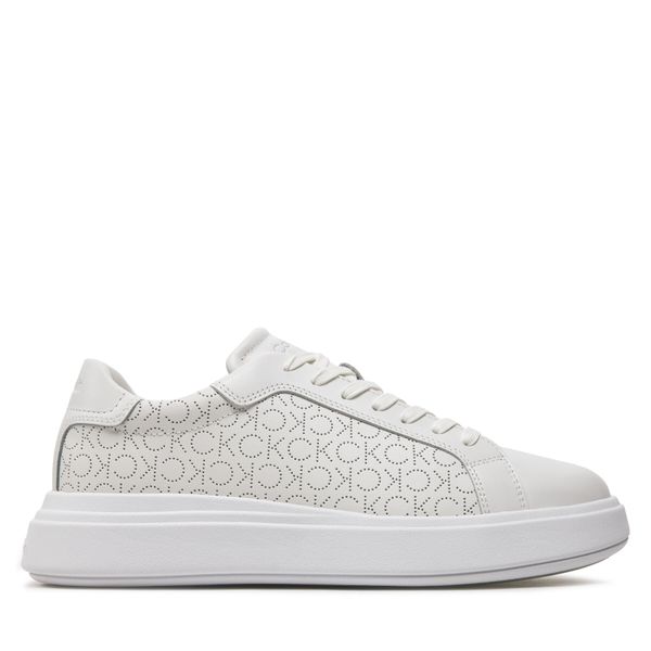 Calvin Klein Tenisice Calvin Klein Low Top Lace Up Lth Perf Mono HM0HM01429 White Mono Perf 0LB