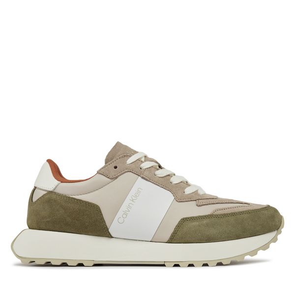 Calvin Klein Tenisice Calvin Klein Low Top Lace Up Mix HM0HM00497 Travertine/Delta Green/Feather Grey 0H8