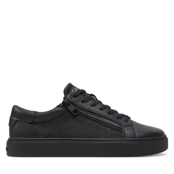 Calvin Klein Tenisice Calvin Klein Low Top Lace Up W/ Zip Mono HM0HM01424 Black Stripe Mono 01J