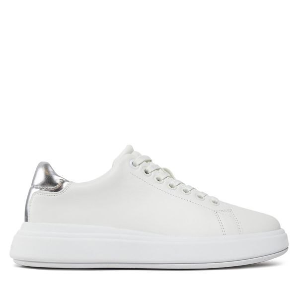 Calvin Klein Tenisice Calvin Klein Raised Cupsole Lace Up Lth Bt HW0HW02005 White/Silver 0K6