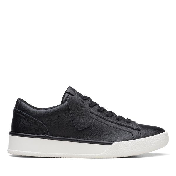 Clarks Tenisice Clarks CraftCup Walk26167764 Black Leather