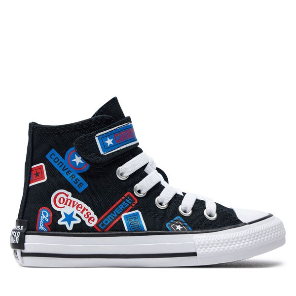 Converse Tenisice Converse Chuck Taylor All Star Easy-On Stickers A06356C Black/Fever Dream/Blue Slushy