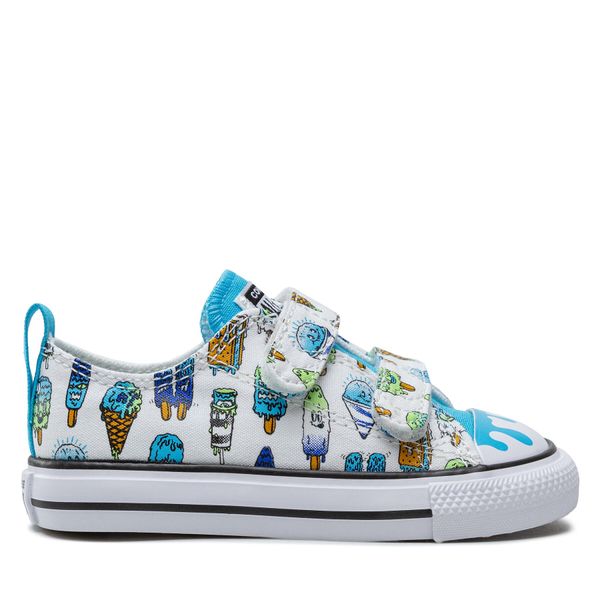 Converse Tenisice Converse Ctas 2V Ox A01209C White/Baltic Blue/Lime Rave