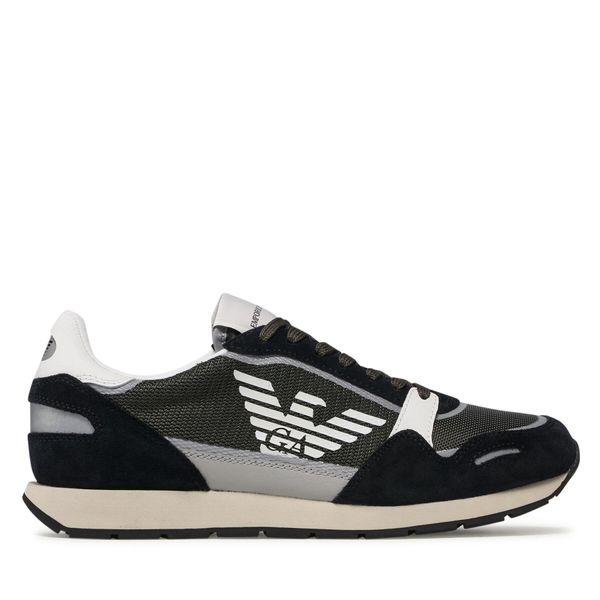 Emporio Armani Tenisice Emporio Armani X4X537 XM678 Q446 Navy/Of.Wht/Grn/Plas
