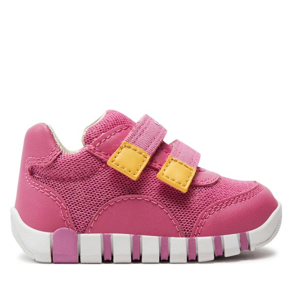 Geox Tenisice Geox B Iupidoo Girl B3558A 0GNBC C8F2V Dk Pink/Yellow