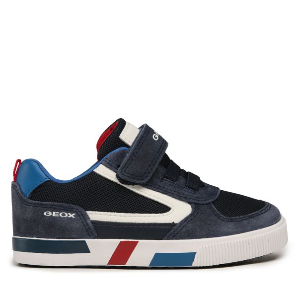 Geox Tenisice Geox B Kilwi Boy B35A7B01422C4211 S Navy/White