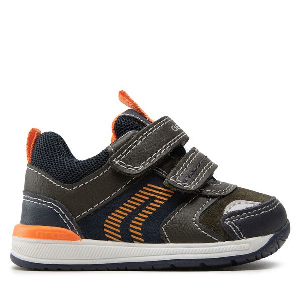 Geox Tenisice Geox B Rishon B. B B150RB 022ME C3231 Dk Green/Orange