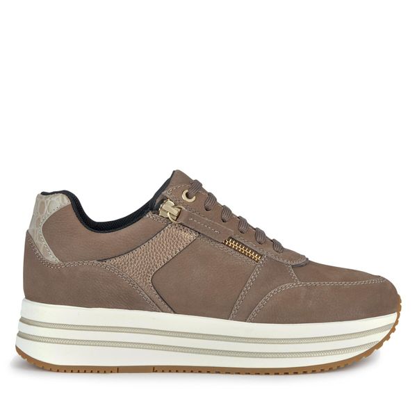 Geox Tenisice Geox D Kency D36QHA 0767B C6W9H Dk Taupe/Lead
