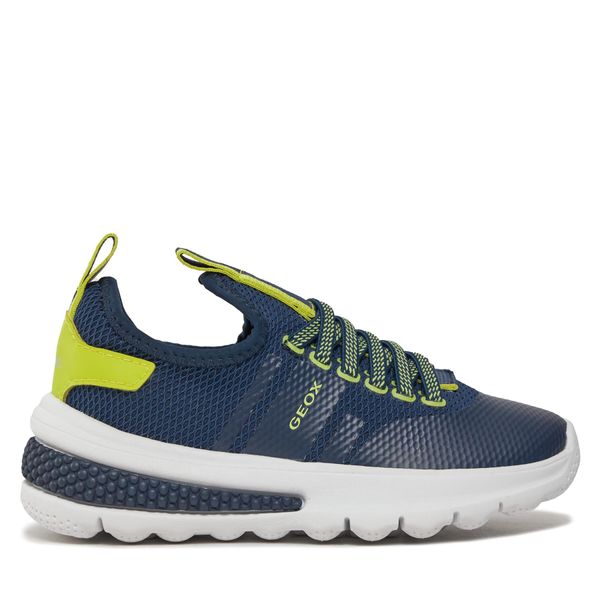 Geox Tenisice Geox J Activart Boy J45LTB 0159J CF43S S Navy/Lime Green