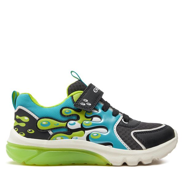 Geox Tenisice Geox J Ciberdron Boy J45LBA 01454 C0035 D Black/Lt Blue